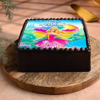 Super Charming Barbie Photo Cake