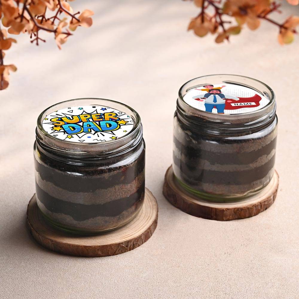 Super Dad Choco Jar Cakes Duo