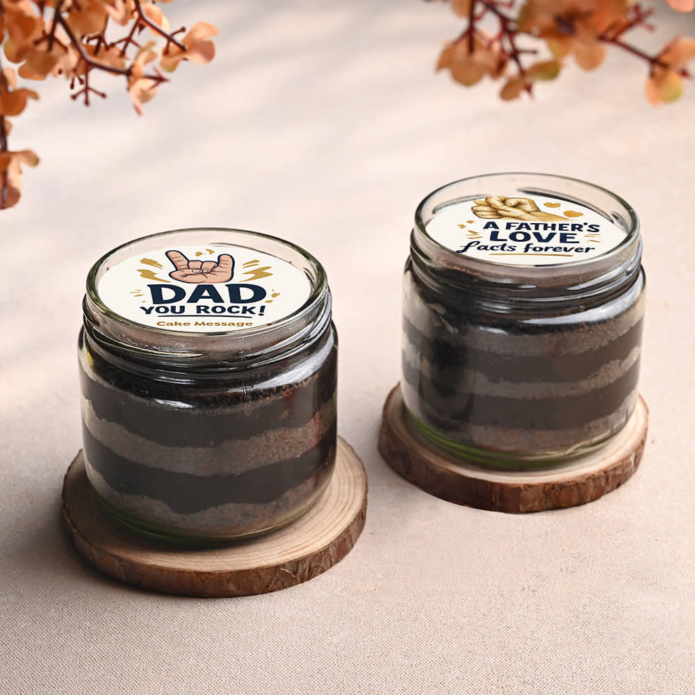 Rocking Dad Choco Jar Cake Duo