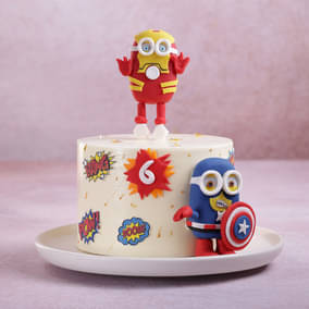 Super Minion Avengers Cake Super Minion Avengers Cake