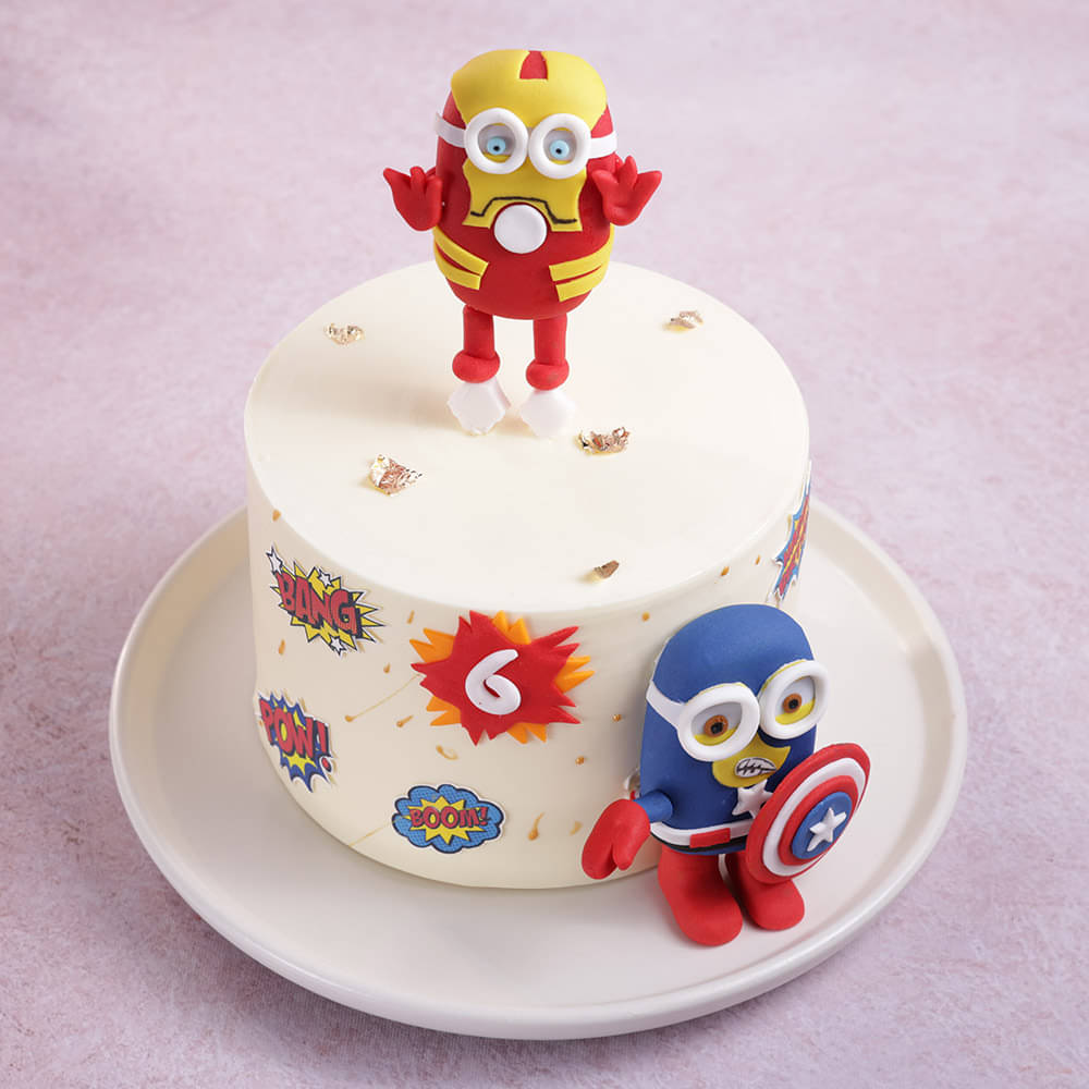 Super Minion Avengers Cake