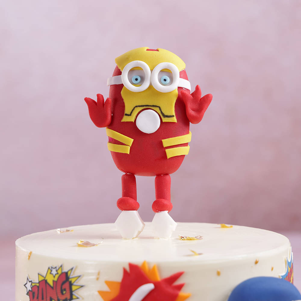 Super Minion Avengers Cake
