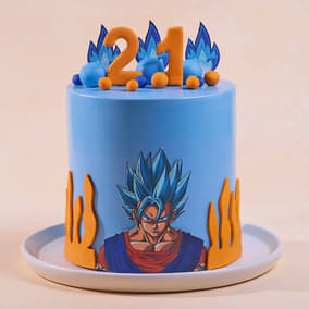 Super Saiyan Goku Cake