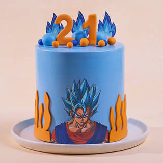 Super Saiyan Goku Cake