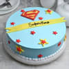 Blue Superhero Pineapple Cake
