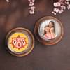 Top View Super Mom Red Velvet Photo Jar Cakes