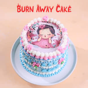 Sweet Baby Shower Fire Cake