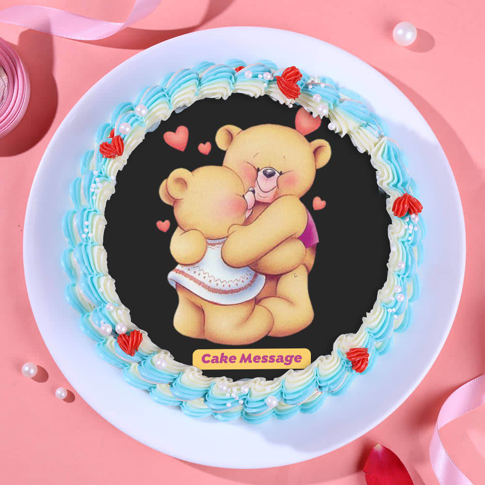 Sweet Cuddles Teddy Cake