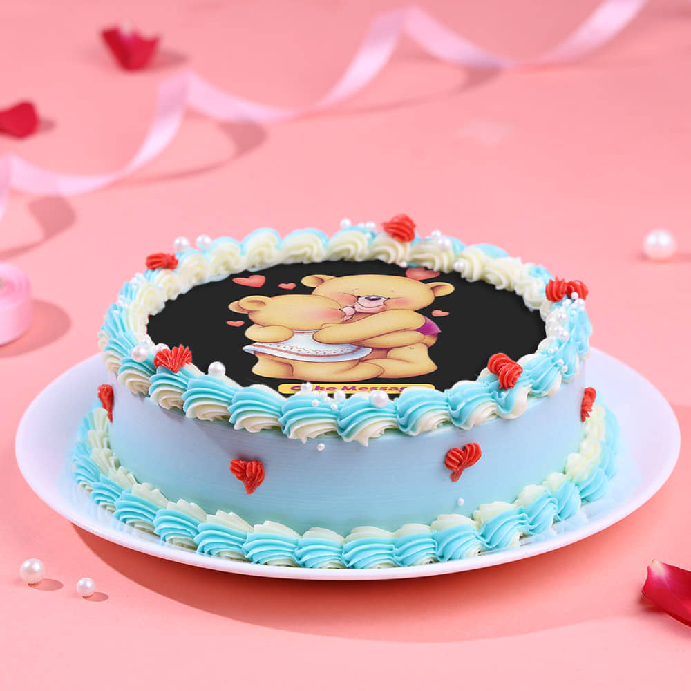 Sweet Cuddles Teddy Cake