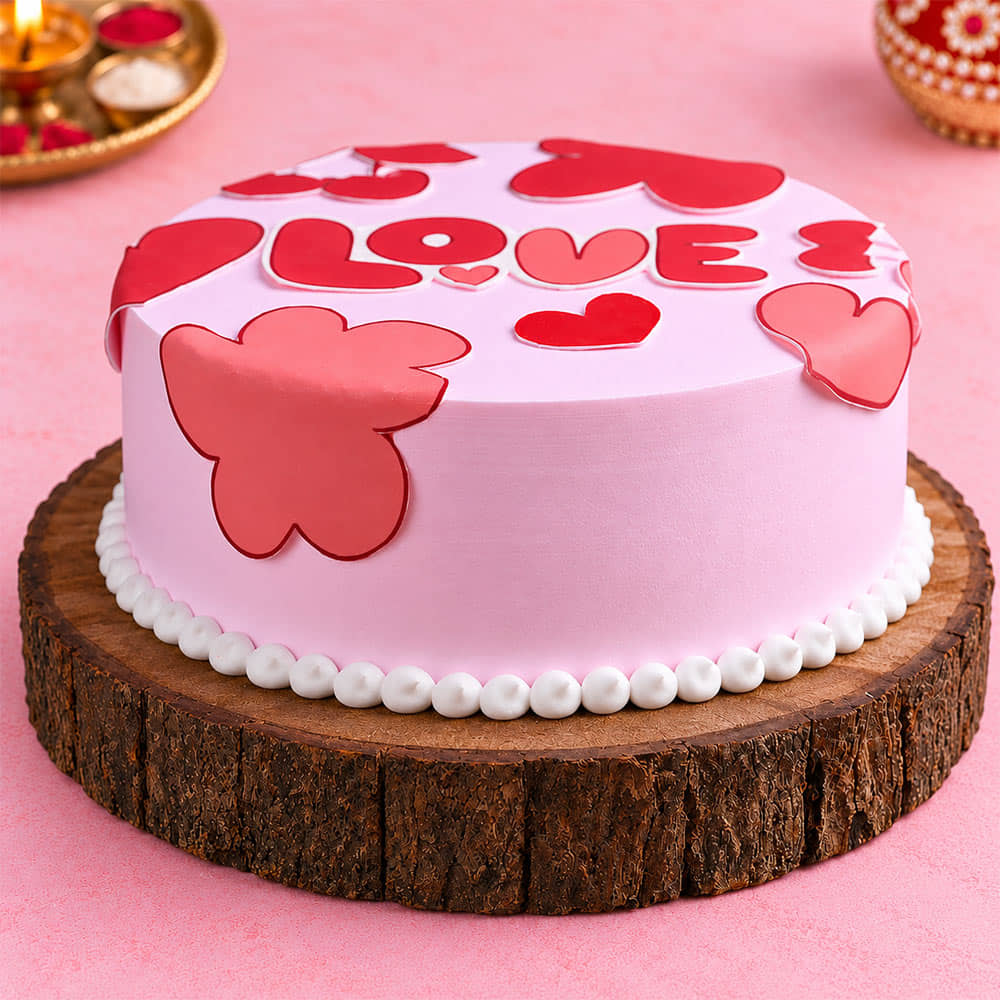 Sweet Hearts Anniversary Cake