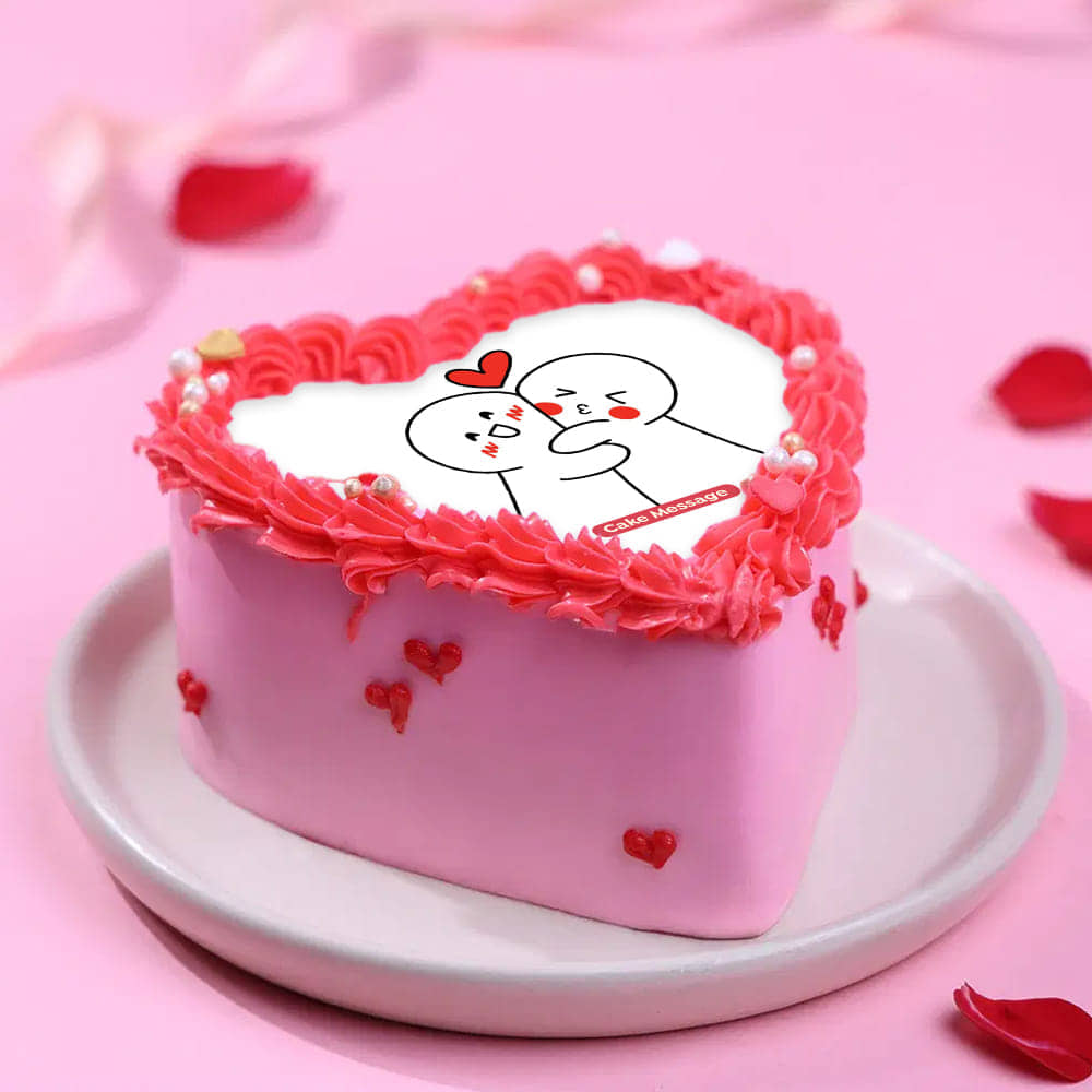 Front View of Sweet Hug Bento Cake