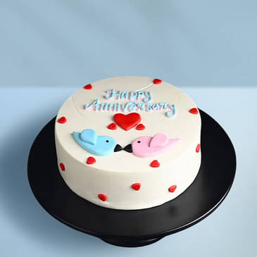 Anniversary Cake for the Love Birds