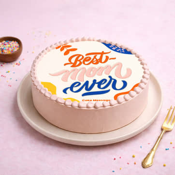 Best Mom Mother's Day Photo Cake