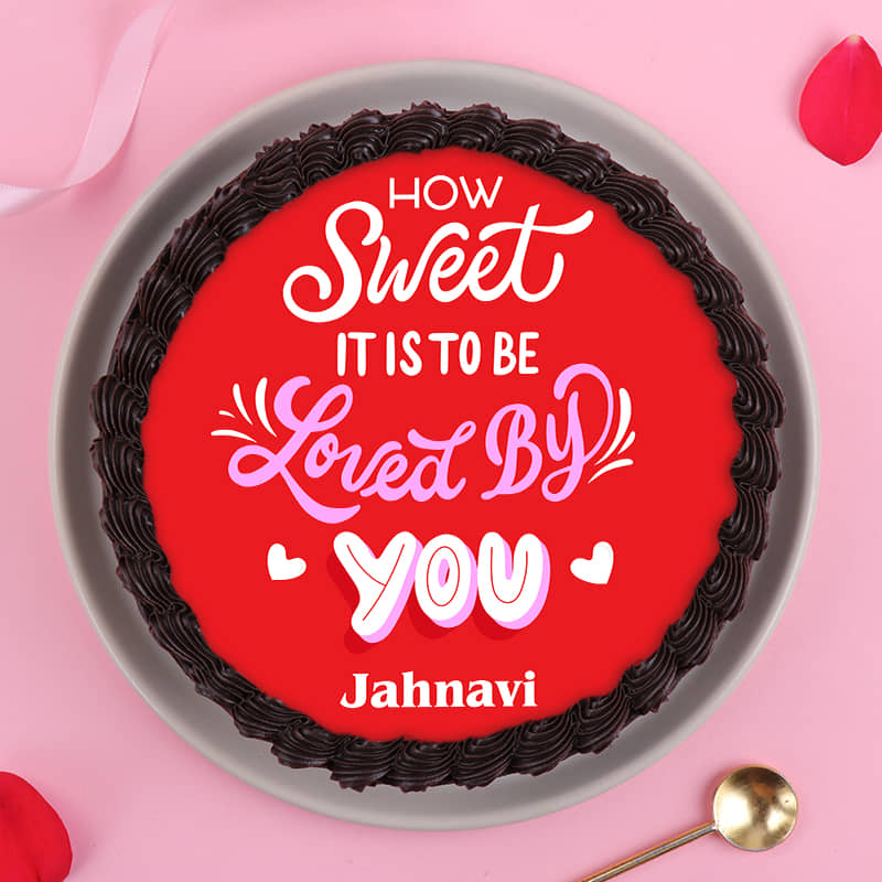 Sweet Love Valentines Cake