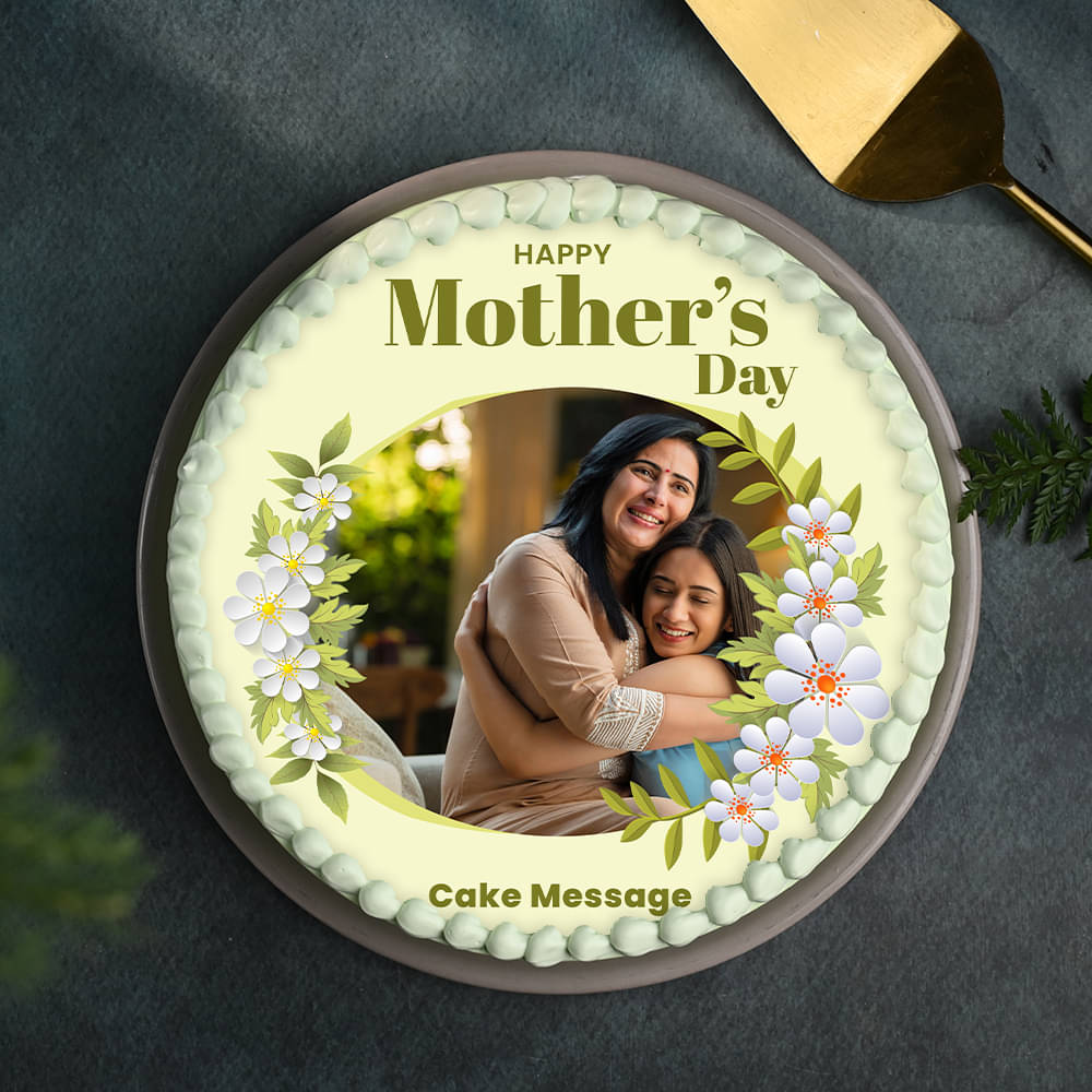 Sweet Memory Photo Cake for Mom