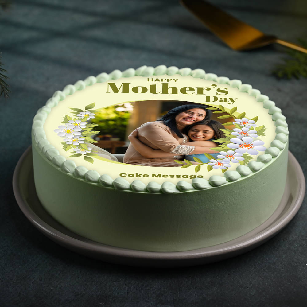 Sweet Memory Photo Cake for Mom