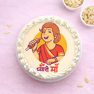 Top View: Sweet n Adorable Cake for Mom's Special Day