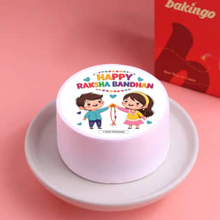 Sweet Sibling Rakhi Bento Cake