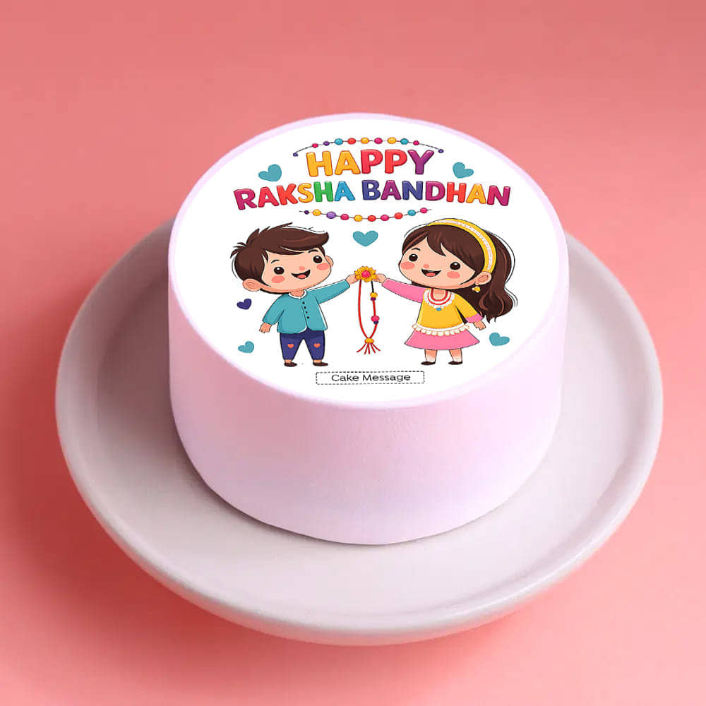 Sweet Sibling Rakhi Bento Cake