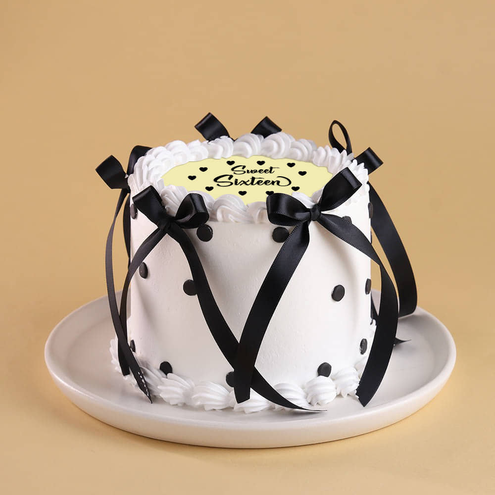 Sweet Sixteen Ribbon Cake