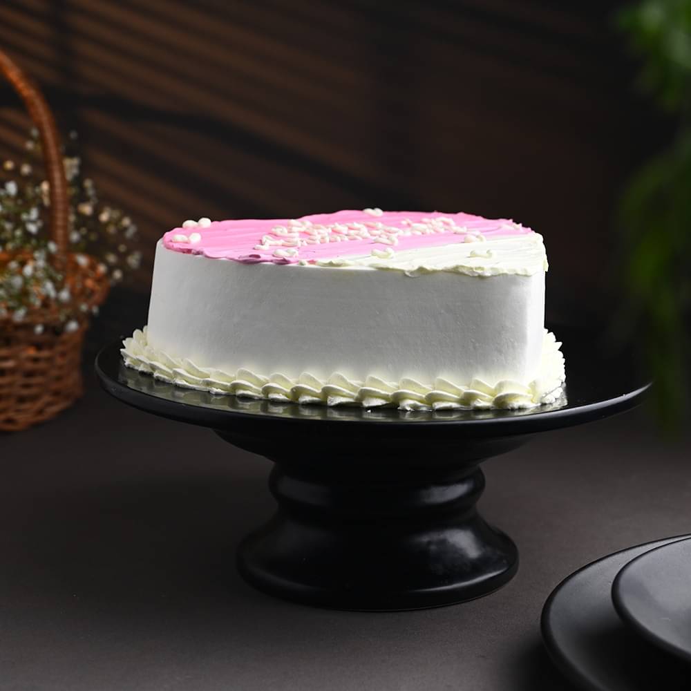 Front View: Heart Shaped Anniversary Cake