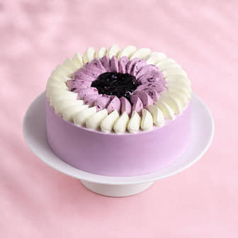 Swirl Glazed Blueberry Cake