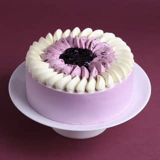 Swirl Glazed Blueberry Cake