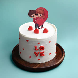 Tale of Two Hearts Valentine Cake Tale of Two Hearts Valentine Cake
