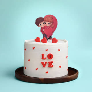 Front View: Heart-Shaped Valentine Cake – Tale of Two Hearts Front View: Heart-Shaped Valentine Cake – Tale of Two Hearts