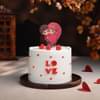 Tale of Two Hearts Valentine Cake