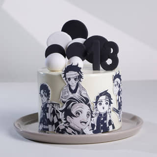 Tanjiro Kamado Demon Slayer Cake