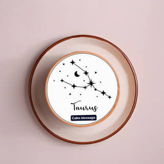 Top View of Taurus Zodiac Bento Cake Top View of Taurus Zodiac Bento Cake