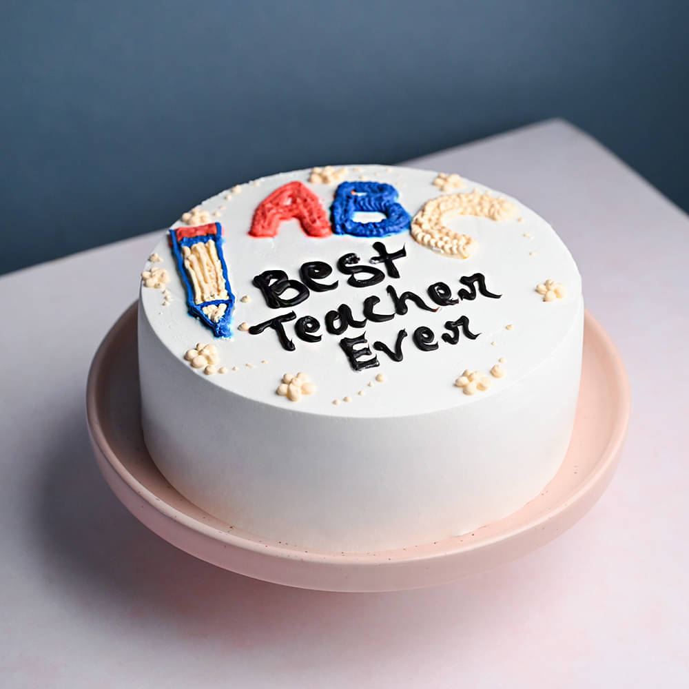 Teacher's Day Fondant Cake - Duggal Bakers