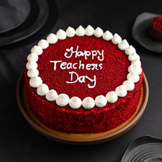 Teachers Day Red Velvet Cake