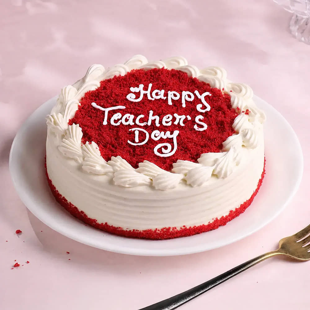 Red Velvet Teachers Day Cake