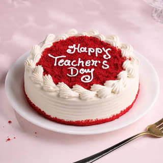 Red Velvet Teachers Day Cake