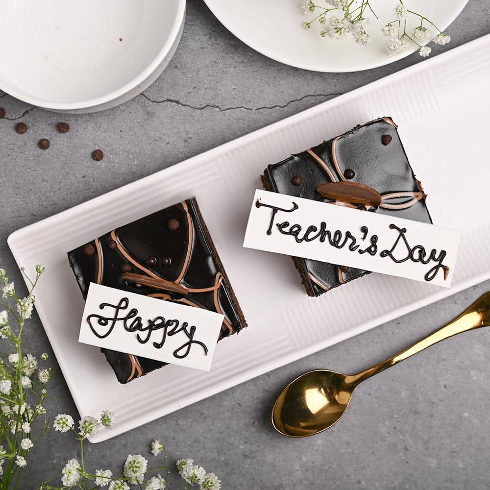Top View of Teachers Day Truffle Treats