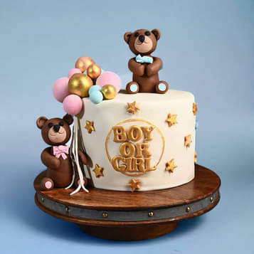 Teddies Baby Shower Cake