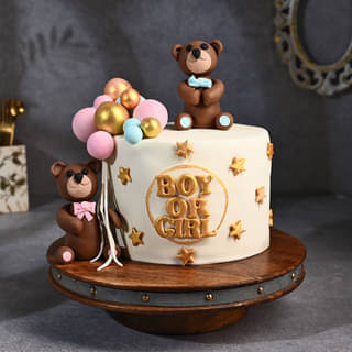 Teddies Baby Shower Cake