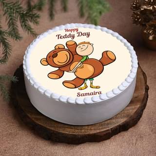 Teddy Day Poster Cake For Your Valentine