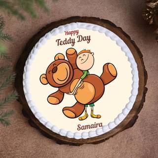 Teddy Day Poster Cake For Your Valentine