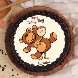 Teddy Day Poster Cake For Your Valentine