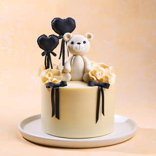 Teddy Hugs Balloon Cake