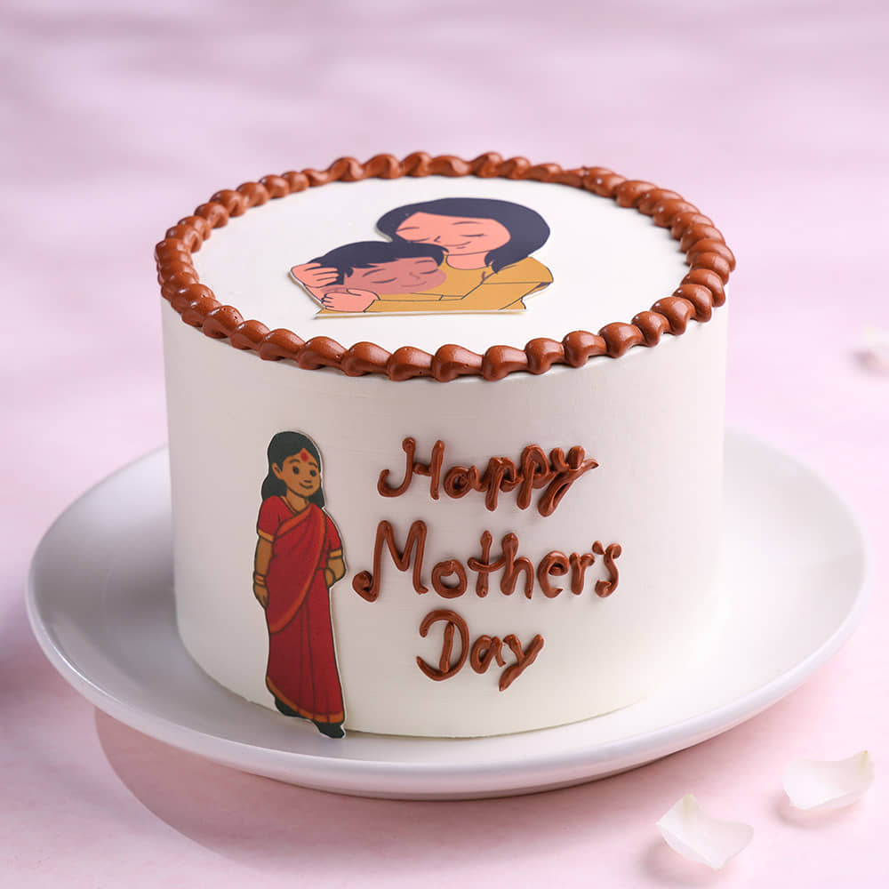 Top View of Tender Moments Cake for Mum