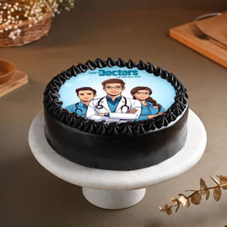 Order Thank You Doctors Photo Cake Online 
