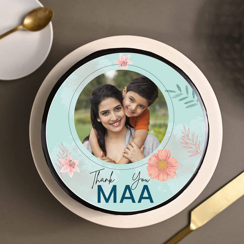 Thanks Maa Photo Cake