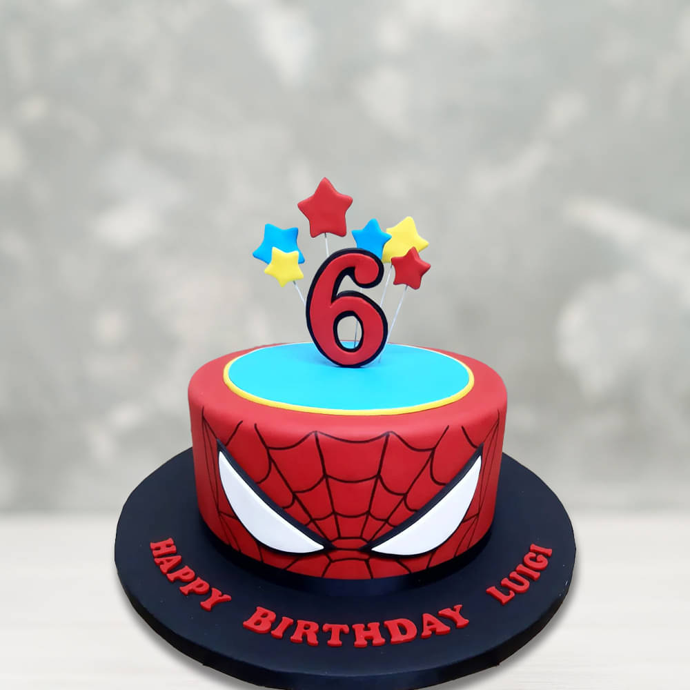 How to Make a Spider-Man Birthday Cake | Life in Stepping Stones-nextbuild.com.vn