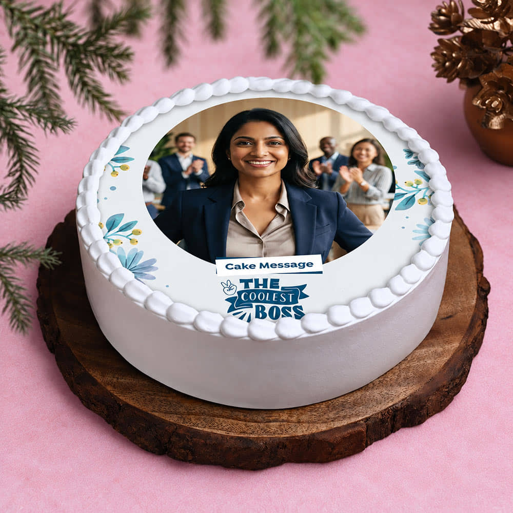 The Coolest Boss Day Cake