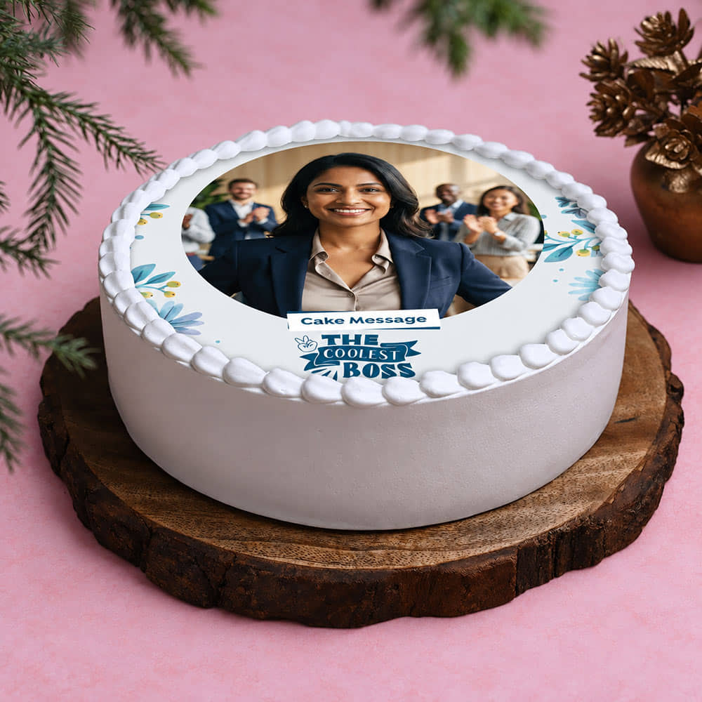 The Coolest Boss Day Cake