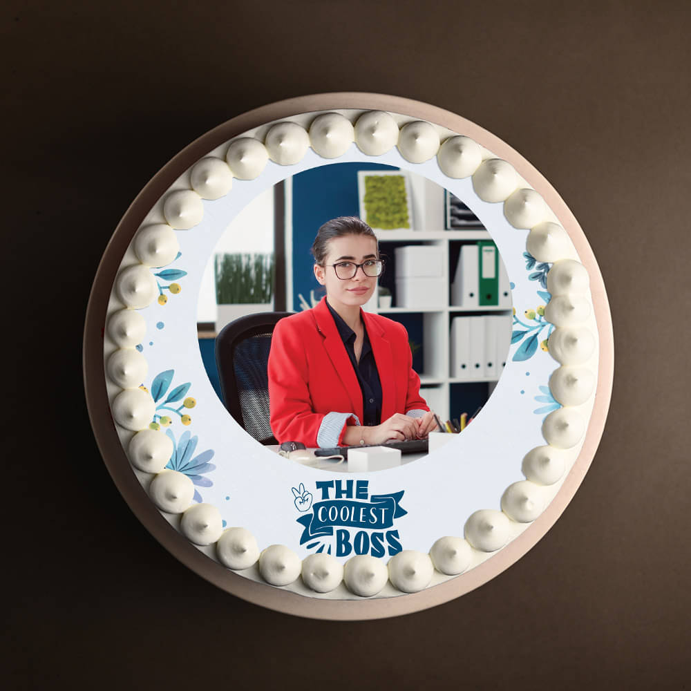 The Coolest Boss Day Cake